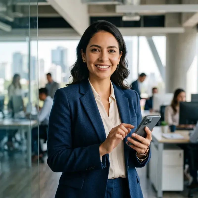 Asesora comercial de Vendemia lista para responder tus mensajes por WhatsApp