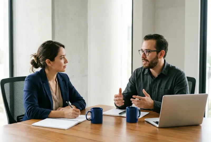 Equipo comercial trabaja el temario de un taller de ventas in-company.