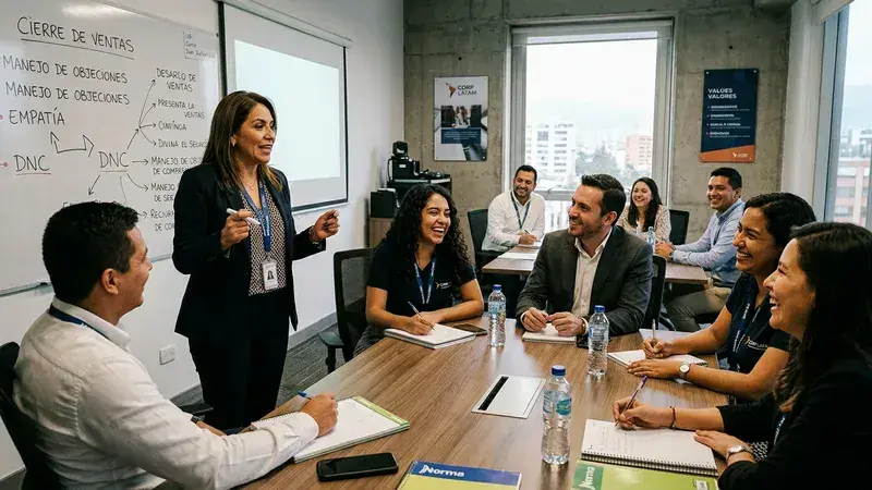 Talleres de ventas con IA para equipos comerciales